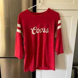 Coors Banquet x Brixton Baseball 3/4 Sleeve Shirt | Men’s S small